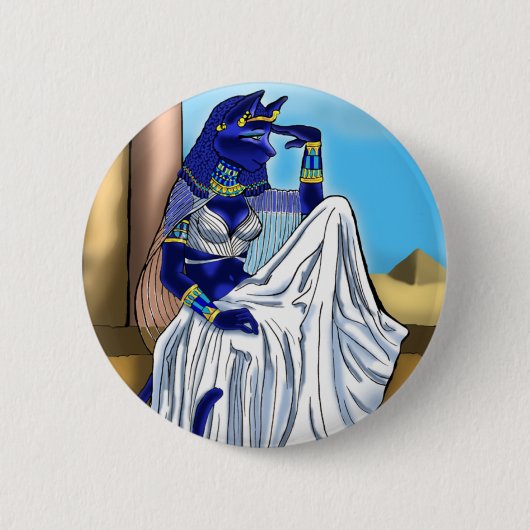 靭皮繊維ボタン 缶バッジ (正面)