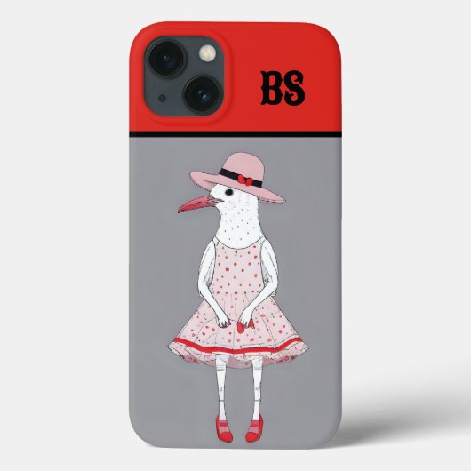 靴おもしろいのカモメ – ビーチユーモア Case-Mate iPhoneケース (裏面)