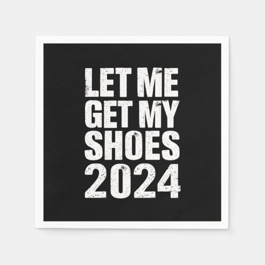 靴おもしろいを取らせてくれ スタンダードカクテルナプキン (正面)