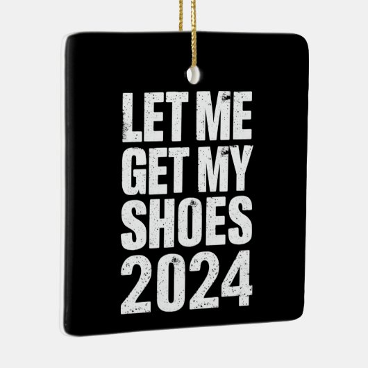 靴おもしろいを取らせてくれ セラミックオーナメント (右)