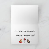 靴おもしろいクリスマスカード シーズンカード (内部)