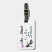 靴おもしろい引用文荷札 ラゲッジタグ (正面縦)