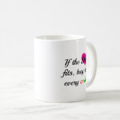 靴おもしろい引用文 コーヒーマグカップ (正面右)