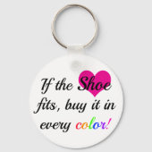 靴おもしろい愛好家のキーチェーン キーホルダー (正面)