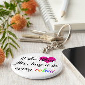 靴おもしろい愛好家のキーチェーン キーホルダー (側面)