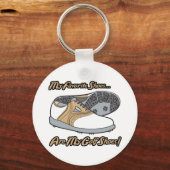 靴お気に入りのは私のゴルフシューズ キーホルダー (正面)