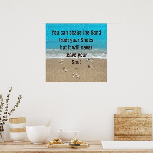 靴から砂を振って… ポスター (キッチン)