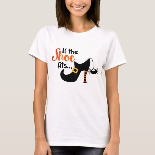 靴がもしハロウィーンの魔女にフィット トライブレンドTシャツ (正面)