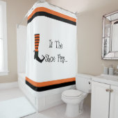 靴がもしハロウィーンシャワーカーテンにフィット シャワーカーテン (インサイチュ)