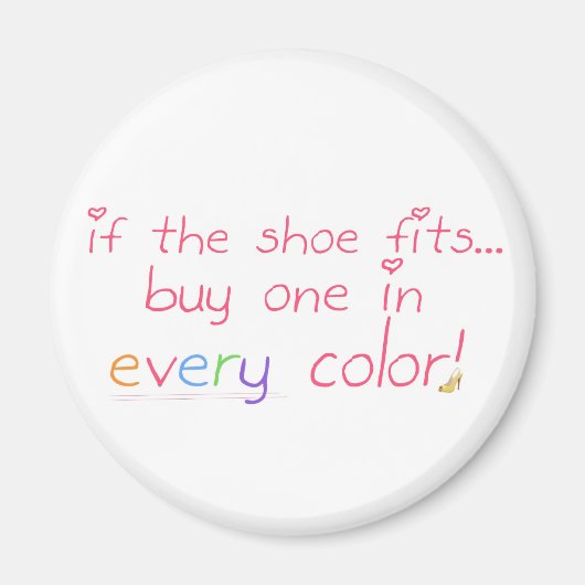 靴がもしフィット… マグネット (正面)