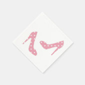 靴がピンクもしのナプキンに合う スタンダードカクテルナプキン (角)