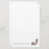 靴が合ったら、あらゆる色のそれを買って下さい! 便箋 (正面/裏面)