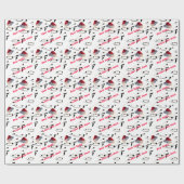 靴が好きな女の子クリスマスリスト ラッピングペーパー (フラット)