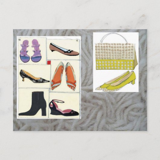 靴が足りない ポストカード (正面)