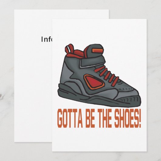 靴が足りない 招待状 (正面/裏面)