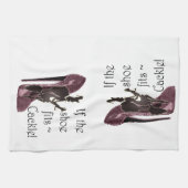 靴が~の鳴き声に合えば! おもしろい諺のギフト キッチンタオル (横)
