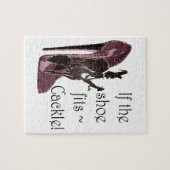 靴が~の鳴き声に合えば! おもしろい諺のギフト ジグソーパズル (横)