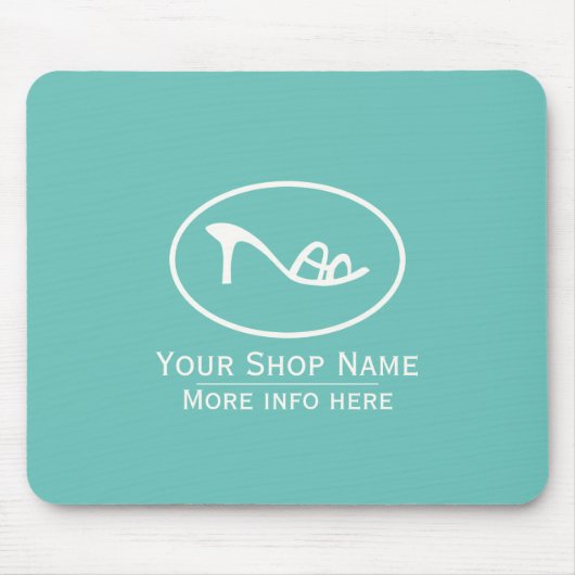 靴とアクセサリーロゴ マウスパッド (正面)
