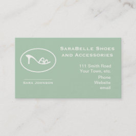靴とアクセサリーロゴ 予約カード