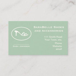 靴とアクセサリーロゴ 予約カード