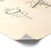 靴とヒール1958パテントアートオールドピーパー ポスター (角)