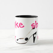 靴ない戦争にユーモアのあるなマグをして下さい マグカップ (中央)