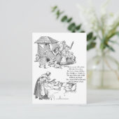 靴に住む老婦人子供部屋韻 ポストカード (スタンド正面)