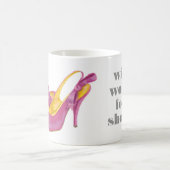 "靴のために"のピンクのかかとのコーヒー・マグ働きます コーヒーマグカップ (中央)