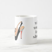 "靴のために"の黒いかかとのコーヒー・マグ働きます コーヒーマグカップ (中央)