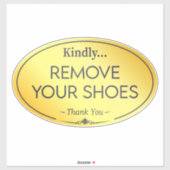 靴のサインなし シール (シート)