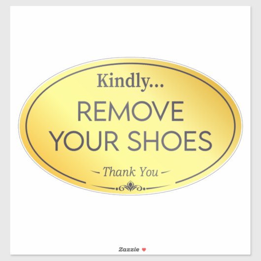 靴のサインなし シール (シート)