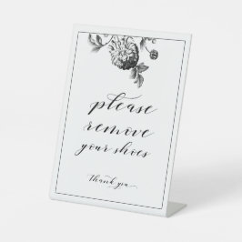 靴のサインを取り除いてください 台座サイン