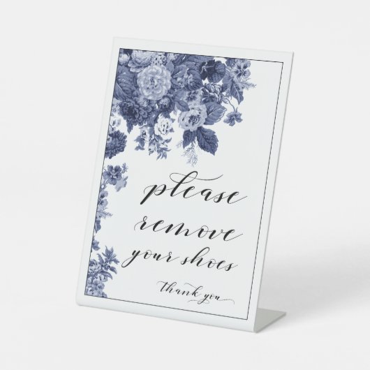 靴のサインを取り除いてください 台座サイン (正面)