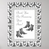 靴のサインを外してくれてありがとう ポスター (正面)