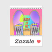 靴のシールを付けて歩く シール (シート)