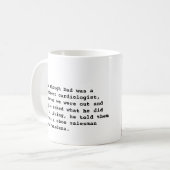 靴のセールスマン コーヒーマグカップ (正面左)