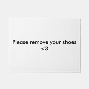 靴のドアマットを外して下さい ドアマット