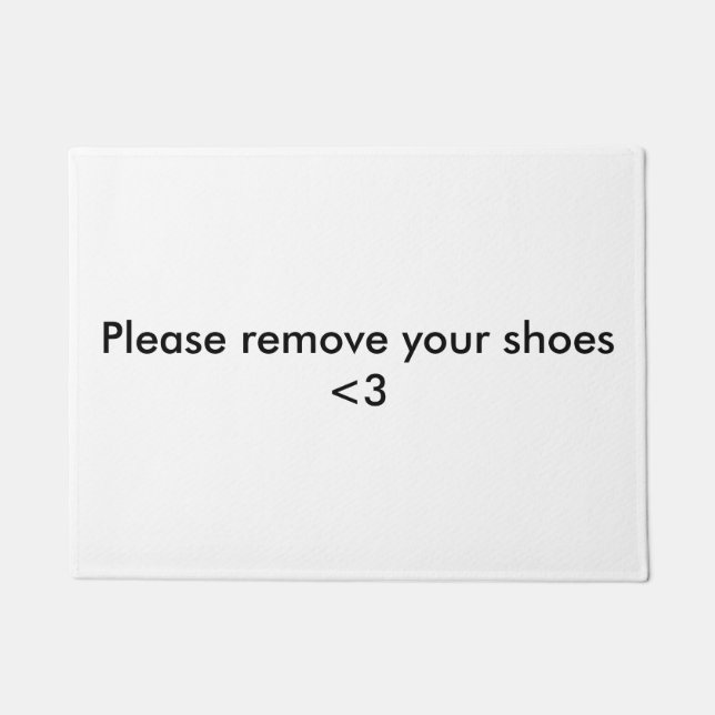 靴のドアマットを外して下さい ドアマット (正面)