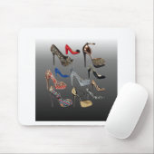 靴のハイヒールのコラージュはカスタマイズ マウスパッド (マウス)