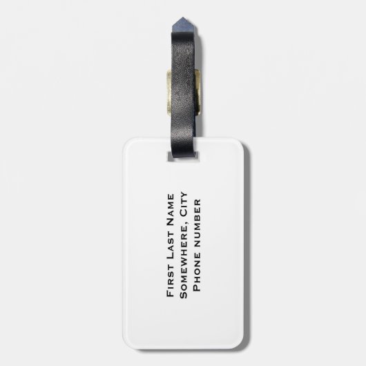 靴のバッグ ラゲッジタグ (裏面縦)