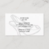 靴のファッション美しい名刺テンプレート 名刺 (裏面)