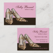 靴のブティックの店の名刺 名刺 (正面/裏面)