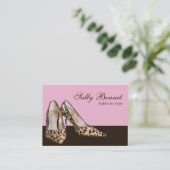 靴のブティックの店の名刺 名刺 (スタンド正面)