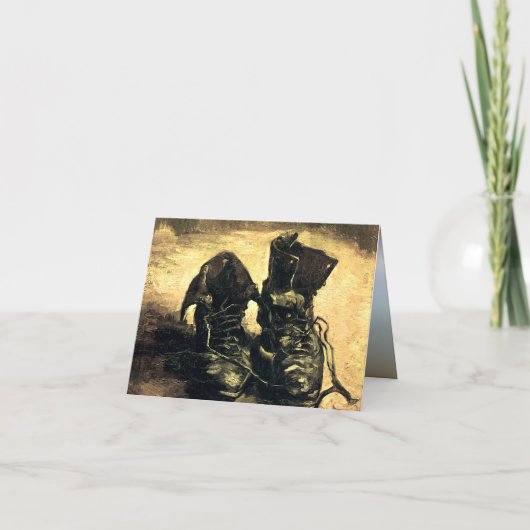 靴のペア – ファンゴッホ カード (正面)