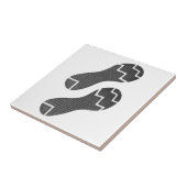 靴のランニング足跡 タイル (側面)