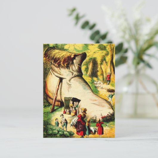 靴の中に住んでいる老婦人がいた ポストカード (スタンド正面)