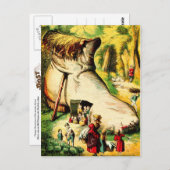 靴の中に住んでいる老婦人がいた ポストカード (正面/裏面)