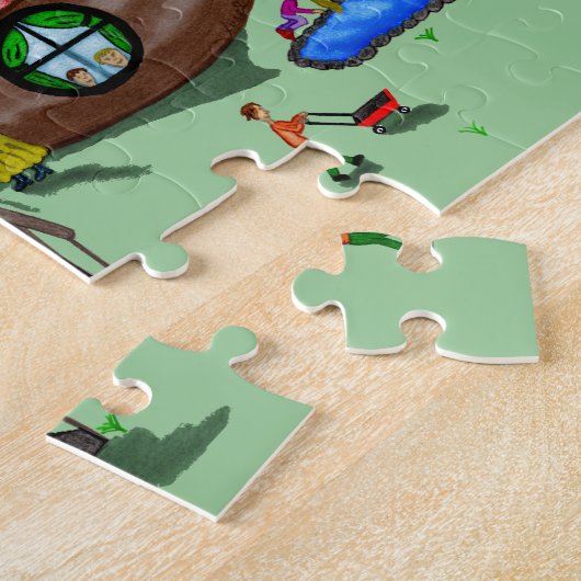 靴の中の老婆 ジグソーパズル (側面)