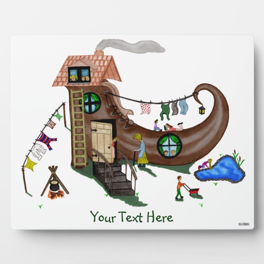 靴の中の老婆 フォトプラーク (正面)