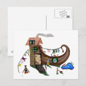 靴の中の老婆 ポストカード (正面/裏面)